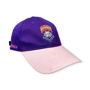 Kitson Los Angeles | Y2K Rainbow Apples Adjustable Strap Back Baseball Cap Hat